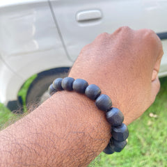 Black Tulsi Beads Bracelet