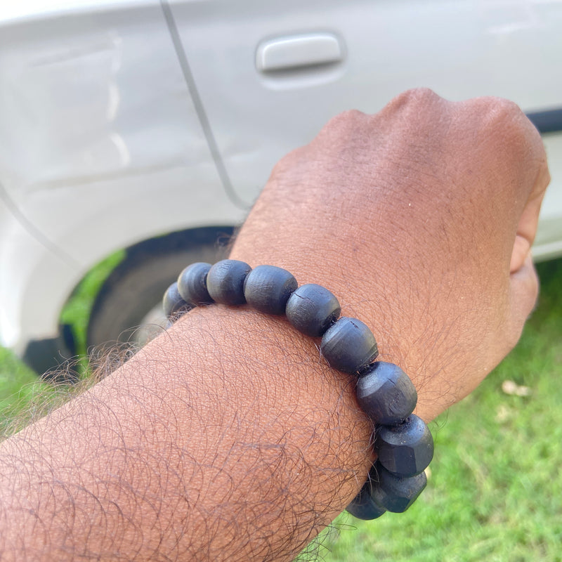 Black Tulsi Beads Bracelet