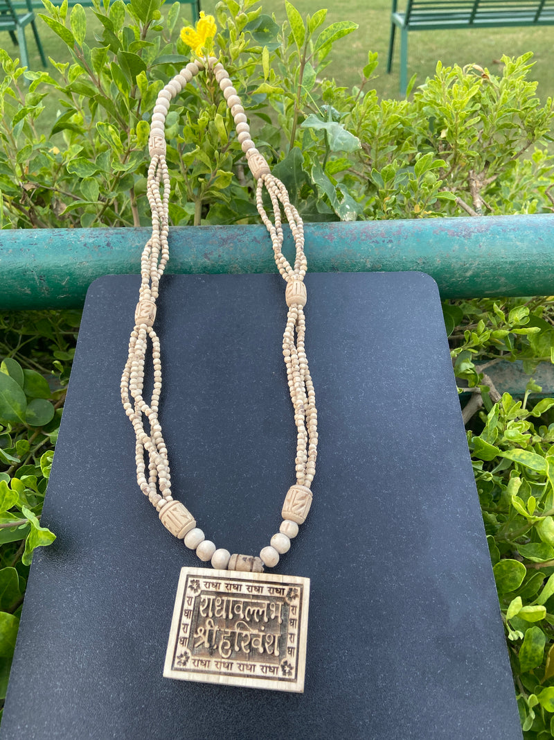 Tulsi Panch Mala With shree harvansh  bhaktmaal locket original tulsi mala [28inch]