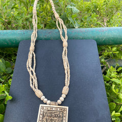 Tulsi Panch Mala With shree harvansh  bhaktmaal locket original tulsi mala [28inch]