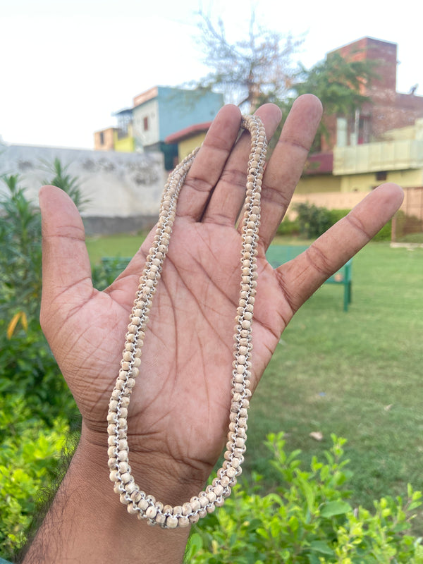 4 Iayers Tulsi Mala Round Beads 18 Inch
