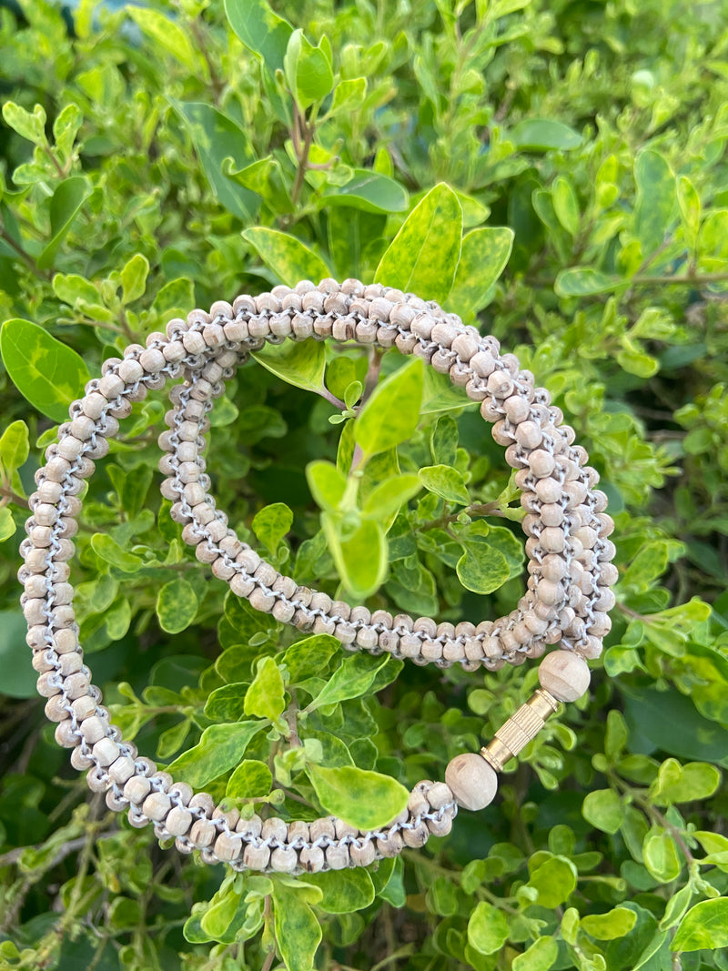 4 Iayers Tulsi Mala Round Beads 18 Inch