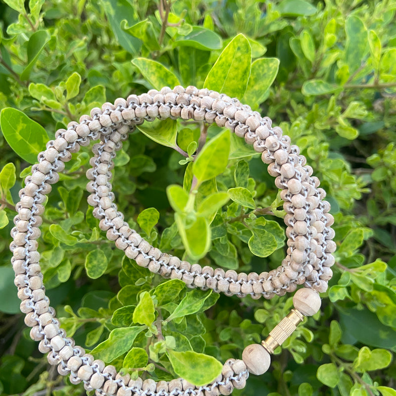 4 Iayers Tulsi Mala Round Beads 18 Inch