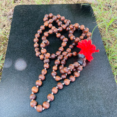 108+1 Orginal Blackbroun [10mm] tulsi japa mala
