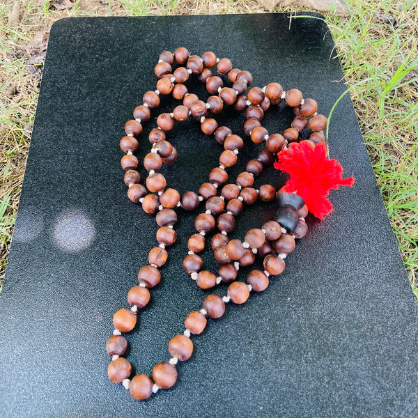 108+1 Orginal Blackbroun [10mm] tulsi japa mala