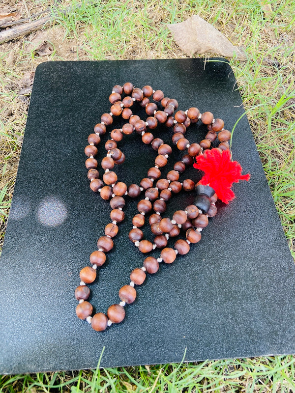 108+1 Orginal Blackbroun [10mm] tulsi japa mala