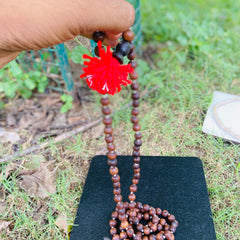 108+1 Orginal Blackbroun [10mm] tulsi japa mala